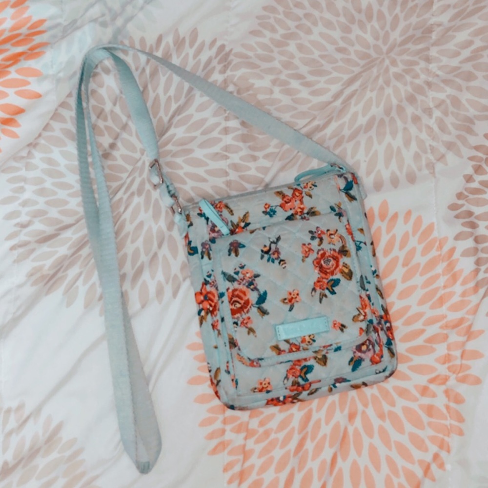 vera bradley iconic RFID mini hipster bag